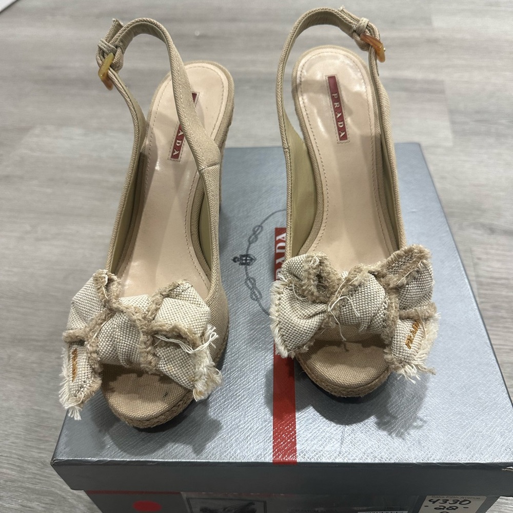 Prada wedge sandal